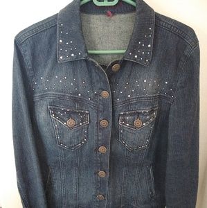 Rhinestone studded Jean jacket